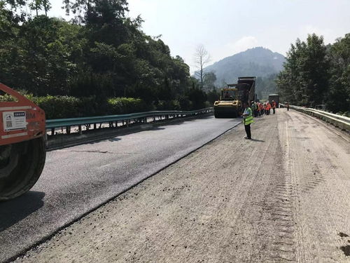 省造價站調研貴新高速公路路面養護工程施工現場